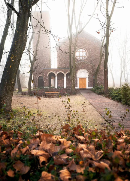 Nice Church Balatonfoldvar Autumn — Stock Photo, Image