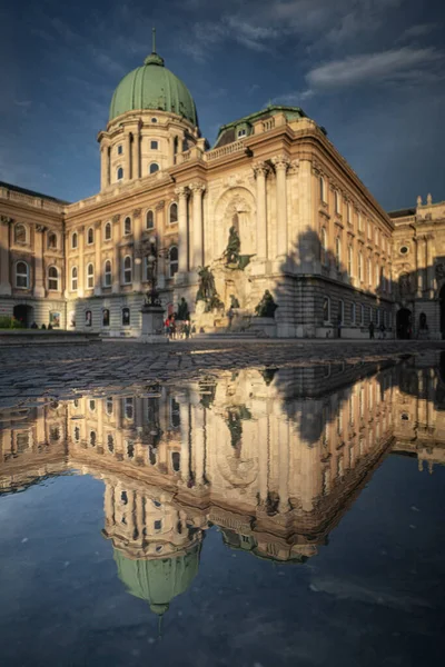 Royal Palace Buda Budapest Summer Rain — Stock Photo, Image