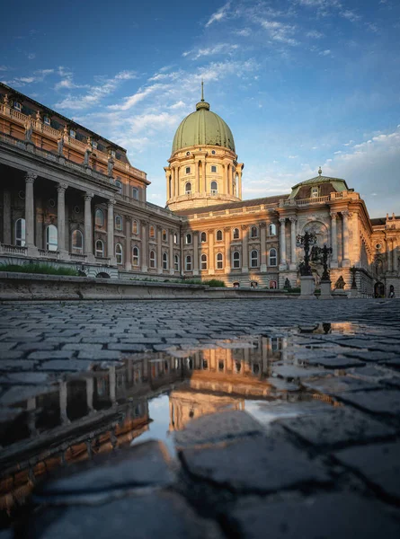 Palacio Real Buda Budapest Después Una Lluvia Verano — Foto de Stock