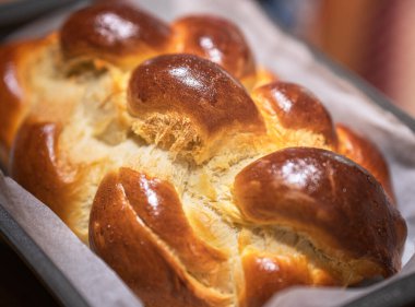Masada taze ev yapımı Challah Ekmeği