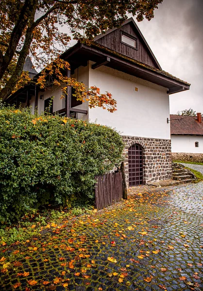 Holloko Hungary October 2020 Traditional Stone Houses Old Town Holloko — Stock Photo, Image