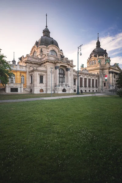 Célèbre Bain Thermal Szechenyi Budapest Hongrie — Photo