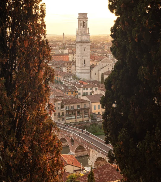 Pohled Staré Město Verona Itálie — Stock fotografie