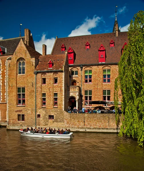 Kanäle von Brügge in Belgien — Stockfoto