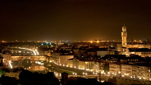 Nachtsicht auf Florenz — Stockfoto