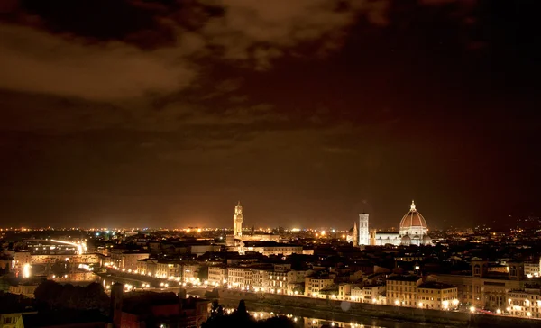 Nachtsicht auf Florenz — Stockfoto