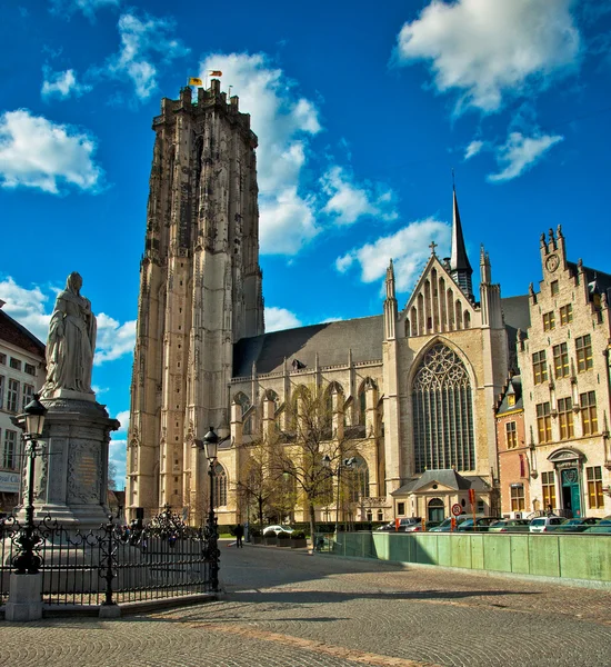 Pohled na náměstí Grote Markt, Belgie. — Stock fotografie