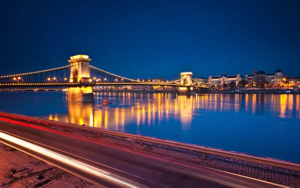 ブダペストの鎖橋 — ストック写真