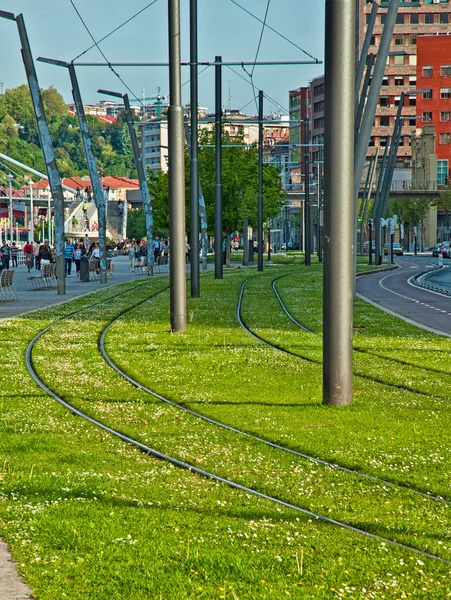 Carril de tranvía —  Fotos de Stock