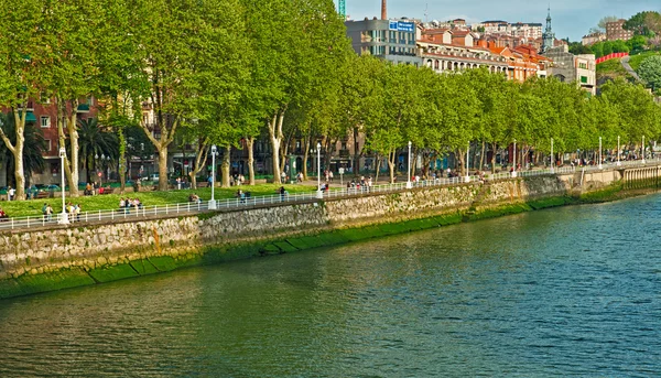 Vista del estuario de Bilbao — Foto de Stock