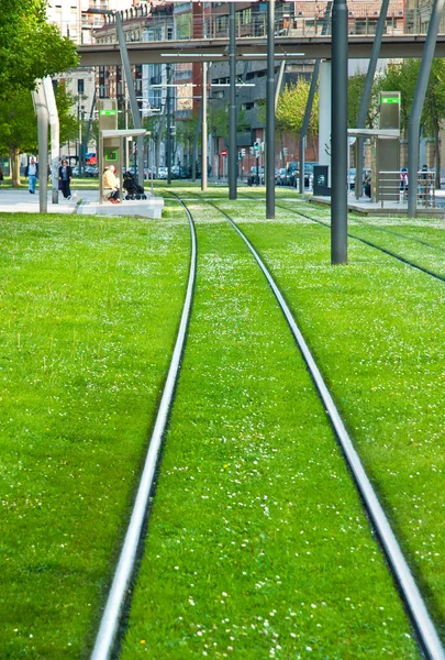 Tramrijstrook — Stockfoto