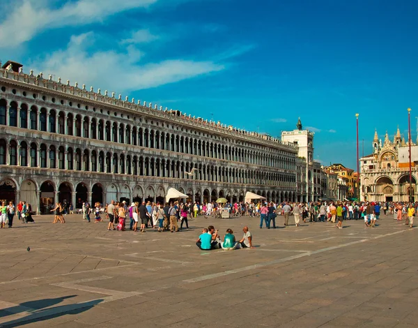 St Mark squarein Benátky — Stock fotografie