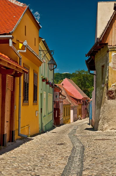 Casas na cidade velha de Sighioara — Fotografia de Stock