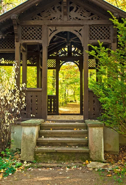 Bella alcova in legno — Foto Stock