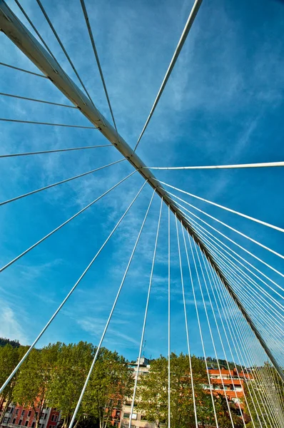 Zubizuri Bridge in Bilbao — Stock Photo, Image