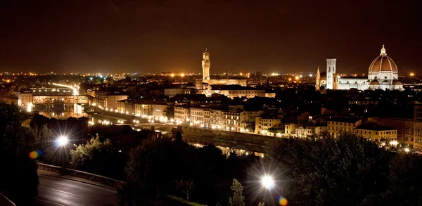 Nachtansicht von Florenz — Stockfoto