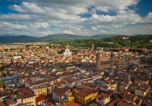 Pohled na město z Florencie — Stock fotografie