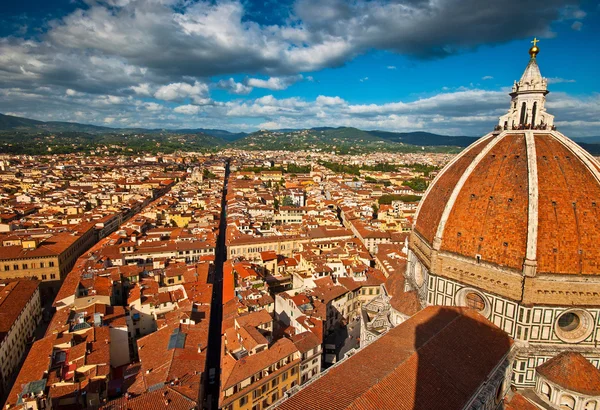 Aerial view on Piazza del Duomo — Stock Photo, Image