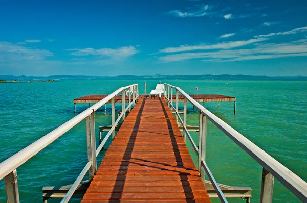 Lindo lago Balaton — Fotografia de Stock