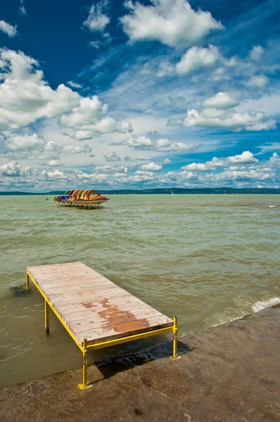 Krásné jezero balaton — Stock fotografie