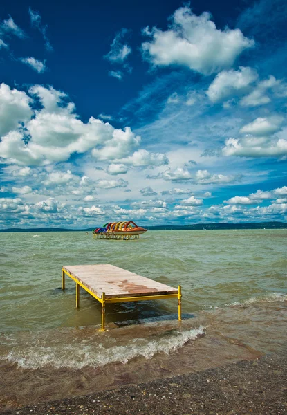 Krásné jezero balaton — Stock fotografie