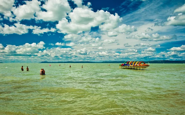 Lindo lago Balaton — Fotografia de Stock