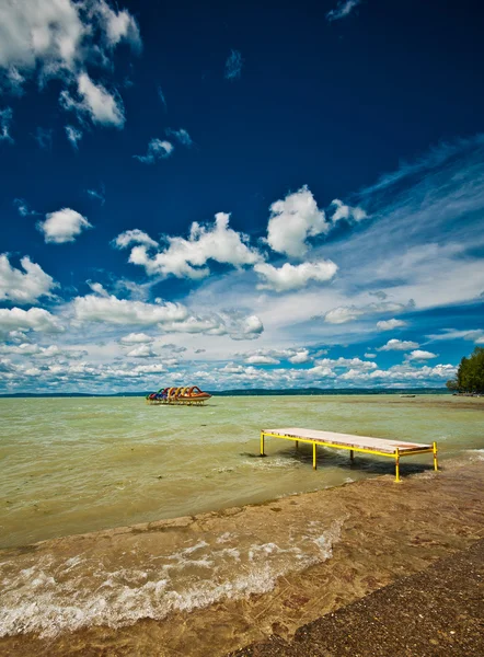 Lindo lago Balaton — Fotografia de Stock