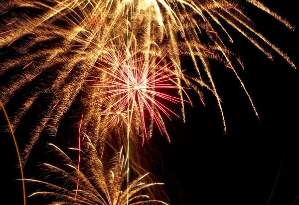 Festive colorful fireworks — Stock Photo, Image