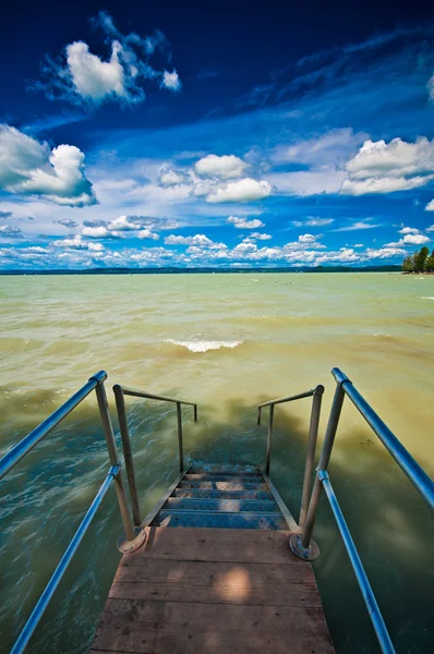 Hermoso lago Balaton — Foto de Stock