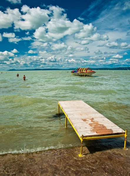 Pelabuhan Balatonfoldvar, Hungaria — Stok Foto