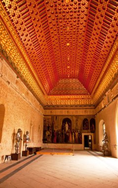 Segovia ünlü Alcazar iç