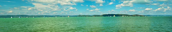 Bright vivid Lake Balaton — Stock Photo, Image