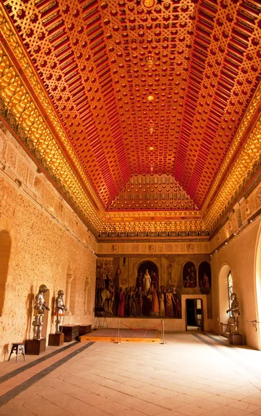 Interior do famoso Alcazar de Segóvia — Fotografia de Stock