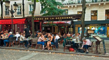 Eski şehir Paris tipik bar