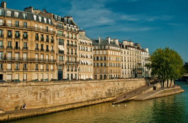 Eski şehir Paris güzel görünüm