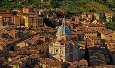 Siena eski kasaba güzel görünüm