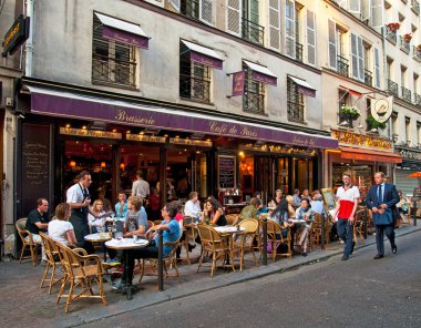 Eski şehir Paris tipik bar