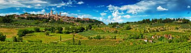 San Gimignano village, Italy clipart