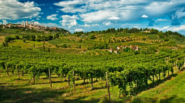 San gimignano village, Italië — Stockfoto