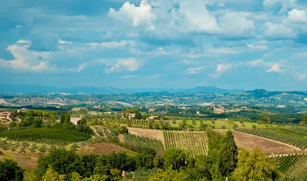 Typische toskanische Landschaft — Stockfoto