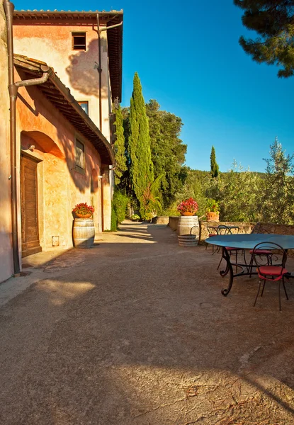 Acogedora cafetería en Toscana — Foto de Stock