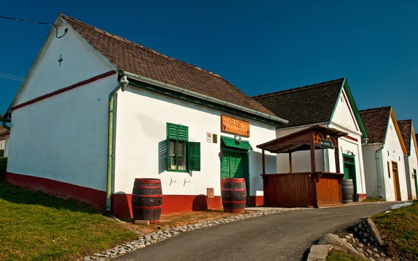 Nice old wine cellars in Palkonya — Stock Photo, Image