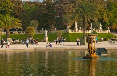 Jardin du Luxembourg Paris görünümünü