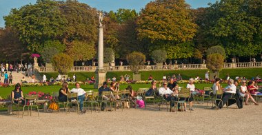 Jardin du Luxembourg Paris görünümünü