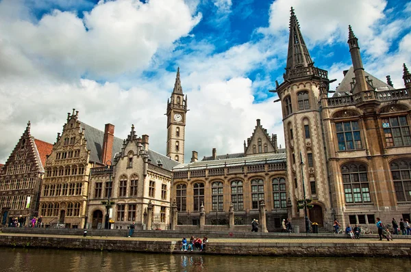 Canales de Ámsterdam y calles — Foto de Stock