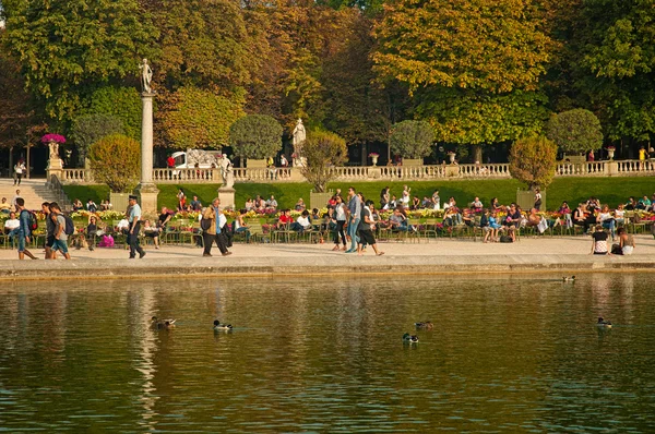 Vista do Jardin du Luxembourg em Paris — Fotografia de Stock