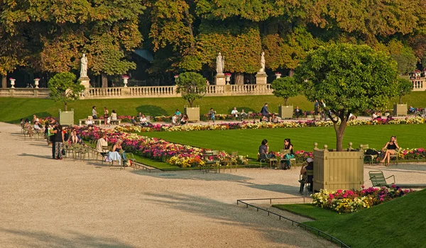 Vista do Jardin du Luxembourg em Paris — Fotografia de Stock