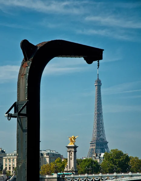 Vista sobre a cidade e sobre os marcos de Paris — Fotografia de Stock