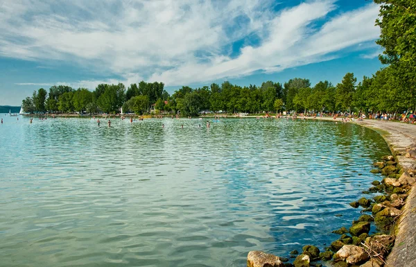 Puerto de Balatonfoldvar, Hungría — Foto de Stock