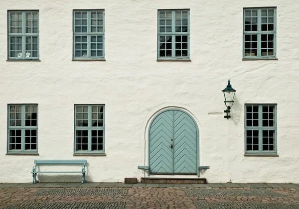 Fassade der mittelalterlichen Burg — Stockfoto